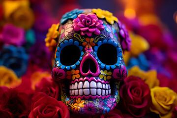 sugar Skull (Calavera) to celebrate Mexico's Day of the Dead (Dia de Los Muertos)