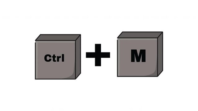 animated video forms the CTRL key and the M key