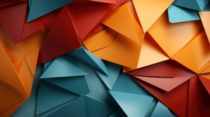 Fototapeta premium Flat Geometric Shapes Background ,Desktop Wallpaper Backgrounds, Background Hd For Designer