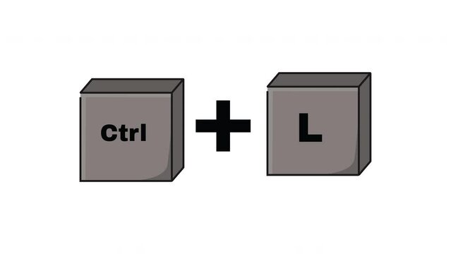 animated video forms the CTRL key and L key