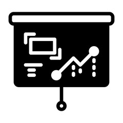 Presentation icon, glyph icon style