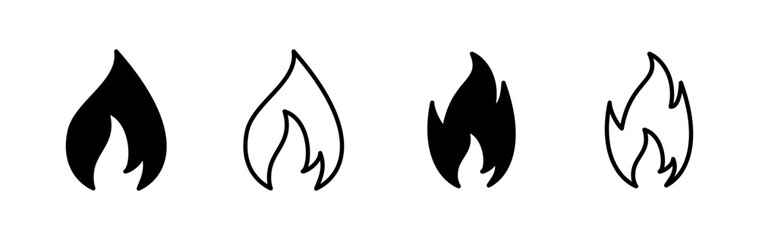 Fire icon vector. fire flame icon