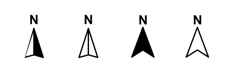 Compass icon vector. navigation icon