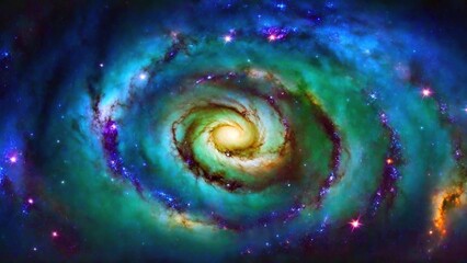 Milky Way Galaxy. Spiral Galaxy. Concept art. Cosmic art. Galactic art. 4K - 8K - 12K TV. Generative AI.