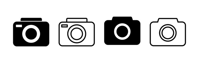 Camera Icon in trendy flat style isolated. Camera symbol web site design