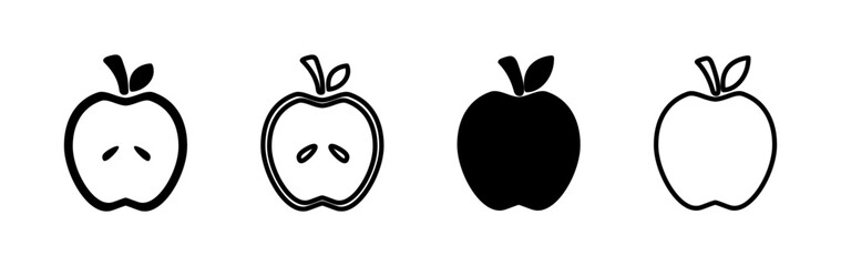 Apple icon vector. apple symbol