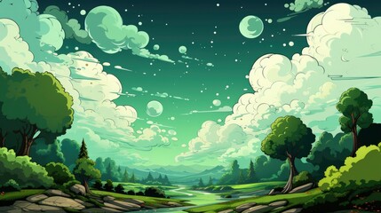 Flat design green comic style background ,Desktop Wallpaper Backgrounds,, Background HD For Designer