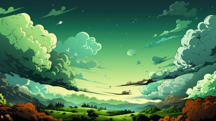 Flat design green comic style background ,Desktop Wallpaper Backgrounds,, Background HD For Designer