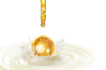 oil capsule and beauty serum