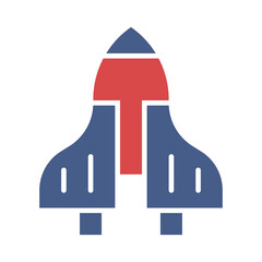 Space rocket vector design icon .eps