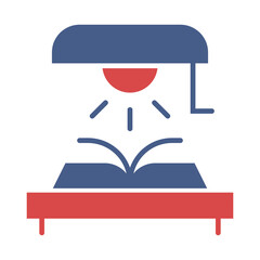 Table lamp vector design icon .eps