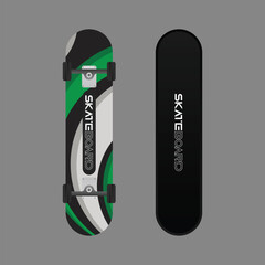 Full color skateboard design with elegant design