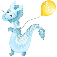 Zodiac blue dragon year