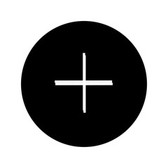 Fototapeta premium Plus and minus vector icon in modern design style for web site and mobile app