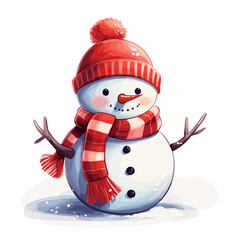 Cute Funny Snowman