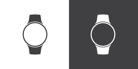 Smartwatch icon. Modern Watch symbol sign, simple, vector, icon for website design, mobile app, ui. Vector Illustration, Smart watch icon in flat style. Smartwatch design symbol for apps and websites. - obrazy, fototapety, plakaty