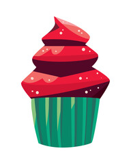 christmas dessert cupcake