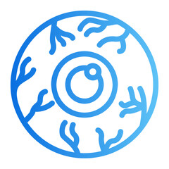 eye ball gradient icon