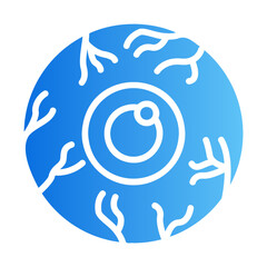 eye ball gradient icon