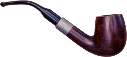 Digital png illustration of wooden pipe on transparent background