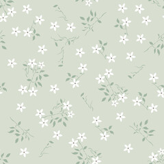 seamless vector flower design pattern on background