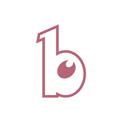 Monogram initial b letter mark logo design. Monogram design vector b logo. Monogram initial letter mark b logo. Design simple b monogram