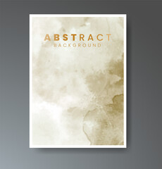 Cover template with watercolor background. Design for your cover, date, postcard, banner, logo.