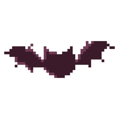 Scary Bat Halloween Pixel Art