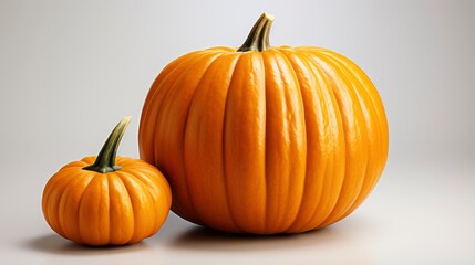 Obraz premium Colorful Pumpkin on white background, Cartoon Graphic Design, Background HD For Designer