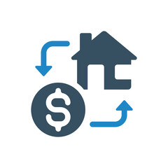 loan exchange icon vector illustration