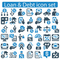 loan secured icon vector illustration