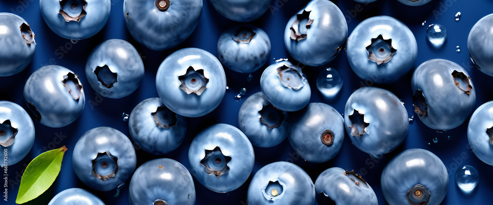 Poster blueberry background