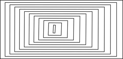 Abstract geometric thin line