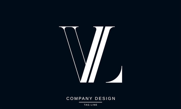 VL, LV, Abstract Letters Logo Monogram