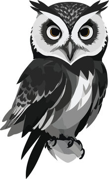 Owl vector business icon logo clipart cartoon character illustration. Business Insight in Action
