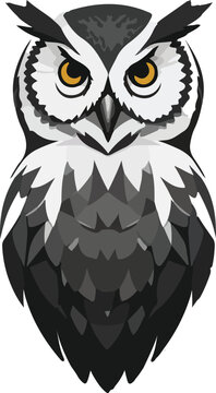 Owl vector business icon logo clipart cartoon character illustration. Owl's Nest of Success