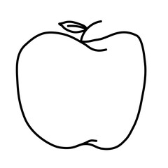 apple of STEM day hand drawn Icon