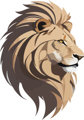 Lion vector business icon logo clipart cartoon character illustration. Lion Logo of Excellence