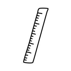 ruler of STEM day hand drawn Icon