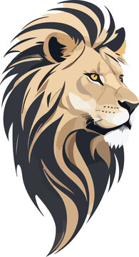 Lion vector business icon logo clipart cartoon character illustration. Lion King of Business Logo