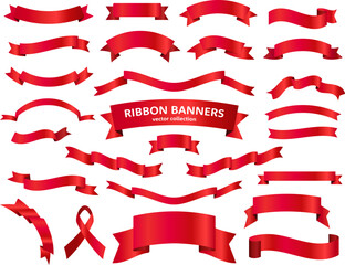 赤いリボンのセット