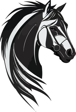 Horse vector business icon logo clipart cartoon character illustration. Horse Mascot for Success