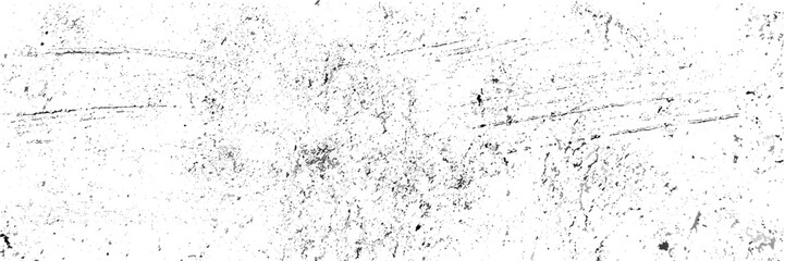 Grainy Distress Grunge Brush Texture. Cartoon Cracked Noisy Surface Pattern Design. Overlay Grainy Style Texture. Black and White Monochrome Print Design Background. Panorama View Image