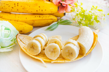 輪切りのバナナ