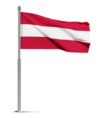Flag of Austria isolated on white background. EPS10 vector