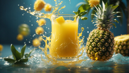 Juice splash for background