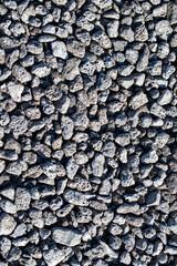 Texture of small slag stones, background.