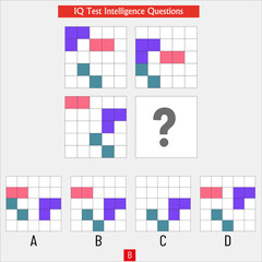 IQ Test Intelligence Challenges, Matrix symmetry questions