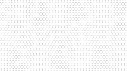 Seamless pattern of the hexagonal netting. Vector geometric seamless texture symbol. Hexagon, hexagonal raster, mosaic cell sign or icon. Gradation.