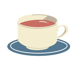 シンプルな紅茶のイラスト